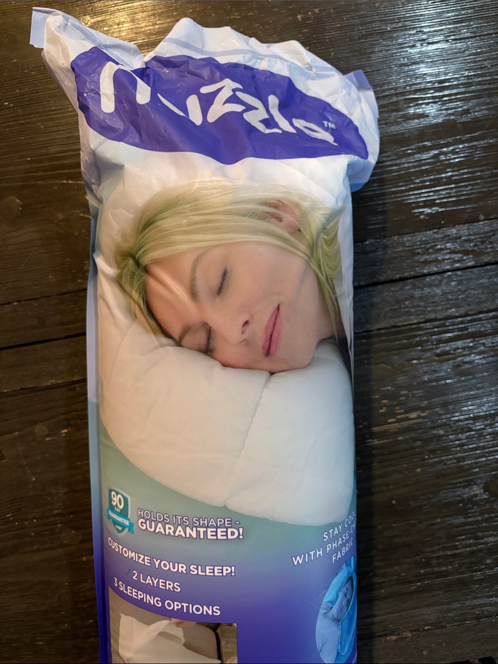 NEW Nuzzle Quilted Pillow - White - 2-Layer Adjustable Support